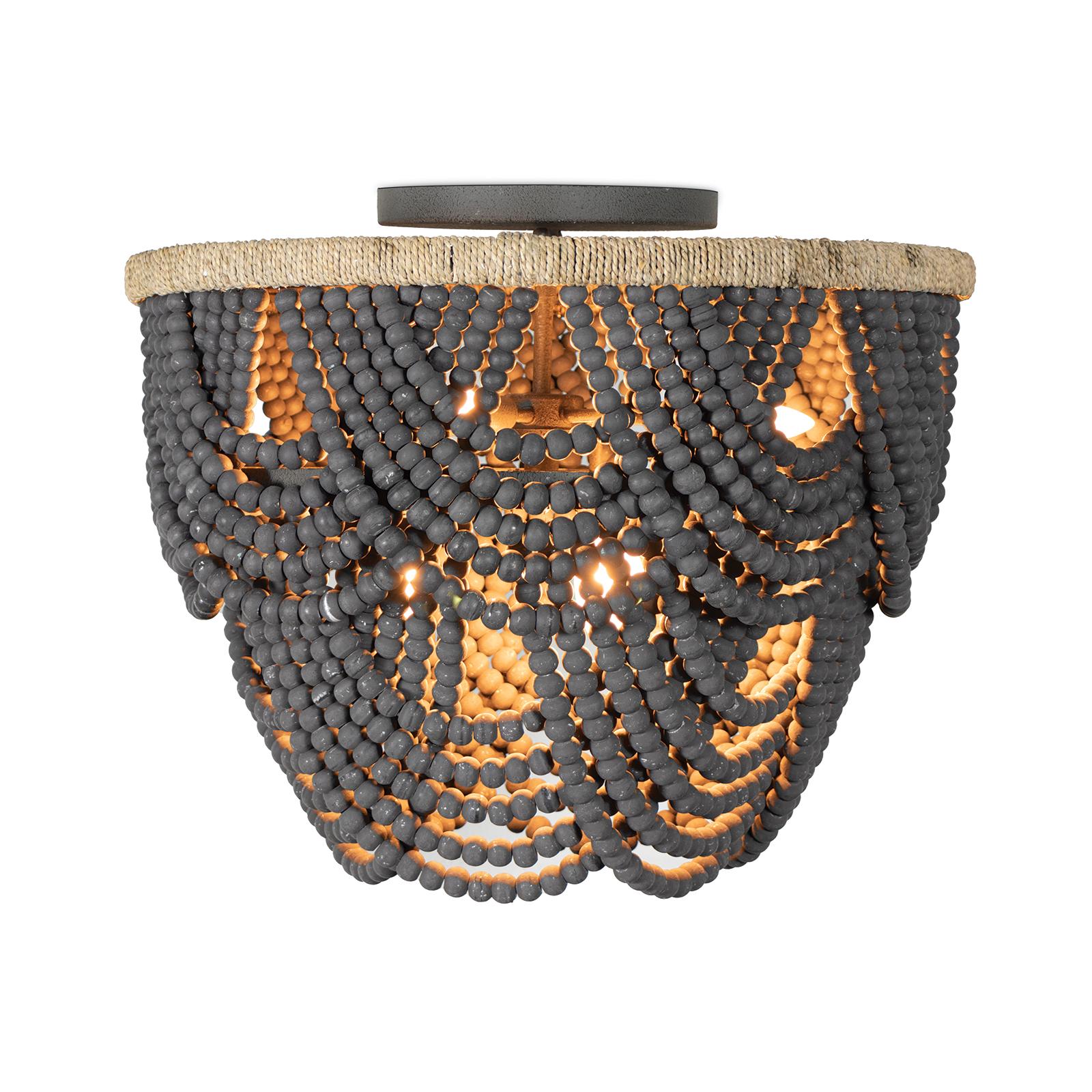 Wood bead discount flush mount